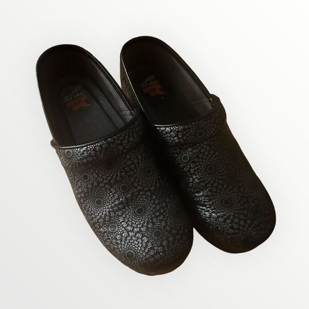 DANSKO Professional Black Glitzy Patent Clog Women’s 9.5-10 EUR 40